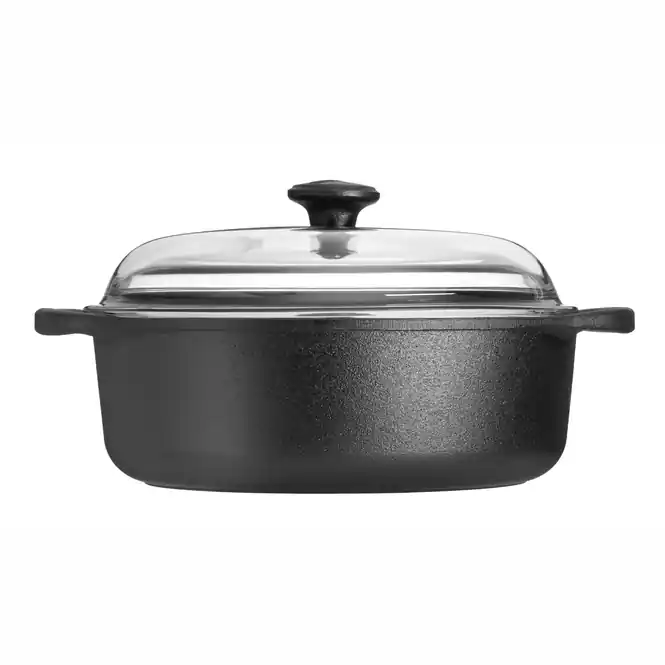 Skeppshult Casserole Braadpan Rond Glazen Deksel 3 L Speciale Aanbieding